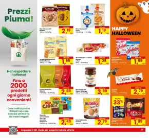 Volantino Eurospar Pagina 17: Nutella Biscuits Ferrero €2,79, Nocciolata Bio Rigoni di Asiago €3,89