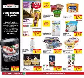 Volantino Eurospar Pagina 8: Il Cotechino Fini €3,99, Kinder Pinguì assortito €1,99