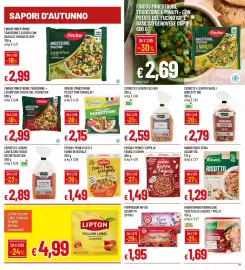 Volantino IperFamila Pagina 19: Orogel minestrone pezzetttoni €2,15, Findus Minestrone Tradizione + Legumi €2,99
