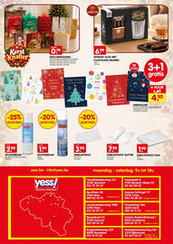 Yess folder Pagina 16: Whiskey glas met chocolade sigaren €6,99, Sneeuwtapijt glitter €7,99