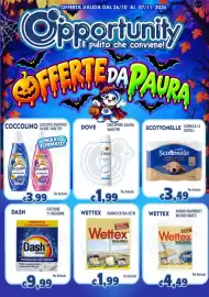 Volantino Opportunity Shop Pagina 1: Scottonelle €3,49, Coccolino liquido lavatrice €3,99