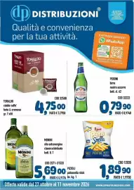 Volantino Del Prete Distribuzioni Pagina 1: Monini olio extravergine classico/delicato €5,69, Pizzoli patasnella stick €1,89