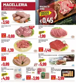 Volantino Galassia Pagina 6: Bocconcini di bovino adulto Scottona €1,39, Filettini di pollo €0,89