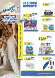 Volantino Magika Shop Pagina 1: Carta igienica Scottonelle €3,99, Vit Asciugatutto €1,49