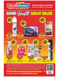 Cincotta Chemist catalogue Page 20: NIVEA Men B&W Invisible Original €6,29