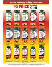 Cincotta Chemist catalogue Page 8: Nature's Own Vitamin D3 1000IU €19,69, Nature's Own Calcium, Magnesium & Vitamin D3 €14,69