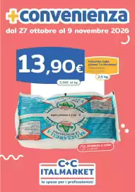 Volantino C+C Italmarket Pagina 1: Mozzarella taglio julienne La Montanina €13,90