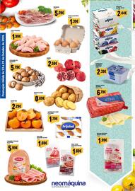 Folheto Neomáquina Página 2: Caprichos do mar frijobel €1,79, Asas frango €1,99