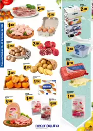 Folheto Neomáquina Página 2: Caprichos do mar frijobel €1,79, Asas frango €1,99