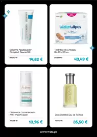 Folheto Well's Página 2: Waterwipes toalhitas de limpeza bio €43,49, Boss bottled eau de toilette €35,50