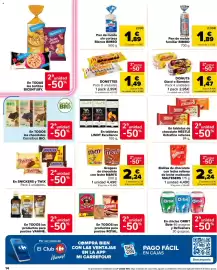 Folleto Carrefour Market Página 14: Donettes €1,49, M&m's grageas de chocolate con leche €2,24