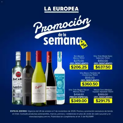 Catálogo La Europea (válido hasta 1-11)