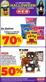 Folleto HEB Página 1: H-E-B Articulos con motivo de Halloween y Día de Muertos