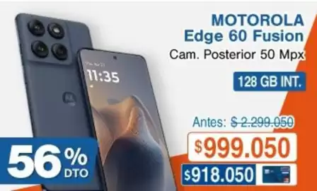 Catálogo Alkosto Página 1: Motorola - edge 60 fusion cam. posterior 50 mpx €999.050,00