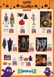 Volantino Happy Casa Pagina 1: Copriporta €4,99, Decorazione ragnatela estensibile con ragni €1,49
