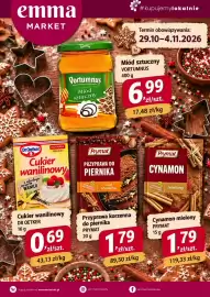 EMMA market gazetka | Market Strona 3: Przyprawa korzenna do piernika Prymat €1,79, Miód sztuczny Vortumnus €6,99