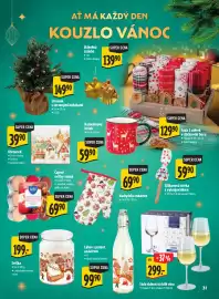 Albert leták | Supermarket Strana 31: Stromek s červenými ozdobami 1ks 33 cm €149,90, Skleněná ozdoba 1ks €139,90