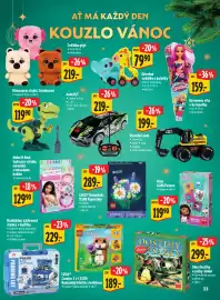 Albert leták | Supermarket Strana 33: Dřevěné zvířátko s kolečky 1 ks €79,90, Dreameez víla v kornoutku 1ks 29 cm €159,00
