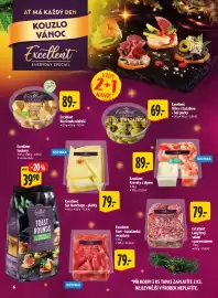 Albert leták | Supermarket Strana 6: Excellent Bio Gouda uleželá €89,00, Excellent Olivy s bazalkou - bez pecky €69,00