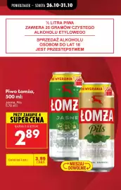 Biedronka gazetka | Alkohole Strona 2: Piwo Łomża €2,89