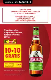 Biedronka gazetka | Alkohole Strona 3: Piwo Kasztelan Niepasteryzowane €3,69