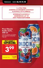 Biedronka gazetka | Alkohole Strona 8: Piwo bezalkoholowe Okocim Radler sycylijska pomarańcza z limonką €3,99