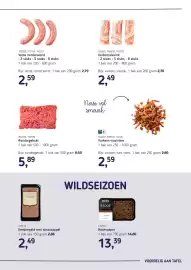 Van Hoeckel folder Pagina 3: Verse runderworst €2,59, Varkensslavink €2,49