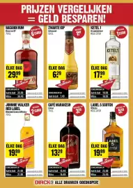 Dirck 3 folder week 44 Pagina 11: Zwarte Kip Advocaat €6,29, Johnnie Walker Red Label €19,99