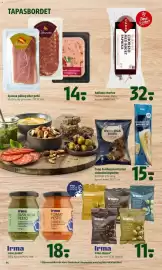 Coop 365 tilbudsavis uge 44 Side 18: Aalbæk chorizo med røget paprika €32,00, Tapasbordet €14,00