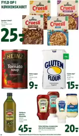 Coop 365 tilbudsavis uge 44 Side 24: Quaker Cruesli €25,00, Heinz ketchup, mayonnaise eller Kraft mayonnaise €20,00