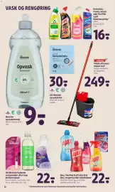 Coop 365 tilbudsavis uge 44 Side 28: Minirisk opvaskemiddel €9,00, Ajax the pink stuff eller bref duo €22,00