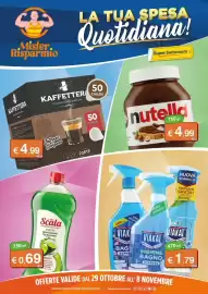 Volantino Mister Risparmio Pagina 1: VIAKAL igiene bagno express €1,79, Nutella €4,99