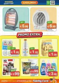Volantino Mister Risparmio Pagina 7: Dolce Vita bicchieri da caffè €0,99, Coccolino detersivo €3,99