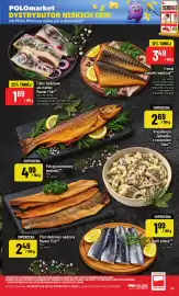 Polomarket gazetka tydzień 44 Strona 29: Pstrąg patroszony wędzony €4,99, Trewal kawałki wędzony €3,49