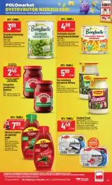 Polomarket gazetka tydzień 44 Strona 43: Groszek konserwowy Bonduelle €3,99, Kukurydza złocista konserwowa Bonduelle €4,99