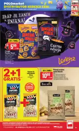 Polomarket gazetka tydzień 44 Strona 59: Pistacje prażone solone Bacalis €10,99, Chrupki Monster Munch Lorenz €5,99