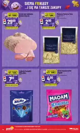 Polomarket gazetka tydzień 44 Strona 76: Szynka bez wędzenia Rzeźnik Szymon €29,00, Gumy rozpuszczalne Kracher Maoam €4,00