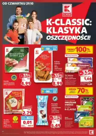 Kaufland gazetka tydzień 44 Strona 16: Szynka szwarcwaldzka K-Classic €4,99, Ser topiony Cheesimo K-Classic €1,66