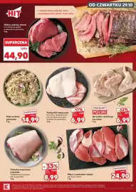 Kaufland gazetka tydzień 44 Strona 25: Flaki wołowe gotowane €14,99, Skrzydła z polskiego kurczaka €6,99
