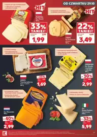 Kaufland gazetka tydzień 44 Strona 29: Ser Królewski wędzony Sierpc €3,49, Ser Grana Padano dojrzewający €5,99