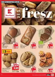 Kaufland gazetka tydzień 44 Strona 30: Chleb typu włoskiego €3,49, Chleb żytni BIO na zakwasie €3,39