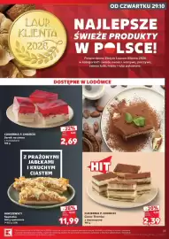 Kaufland gazetka tydzień 44 Strona 31: Szarlotka Janczewscy €11,99, Ciasto Tiramisu z mascarpone Cukiernia P. Chojecki €2,39