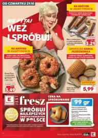 Kaufland gazetka tydzień 44 Strona 32: Pasztecik z pieczarkami €0,99, Chleb Sprint €5,99