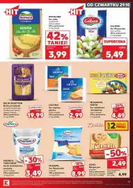 Kaufland gazetka tydzień 44 Strona 43: Ser Mozzarella mini Galbani €5,49, Ser topiony w plastrach Toast Lactima €2,99
