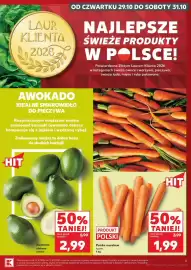 Kaufland gazetka tydzień 44 Strona 5: Marchew polska €1,99, Awokado zielone €2,99