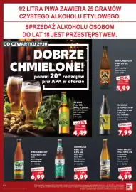 Kaufland gazetka tydzień 44 Strona 54: Piwo Żywiec APA €4,49, Piwo Cornelius Hazy APA €5,99