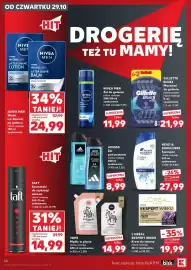 Kaufland gazetka tydzień 44 Strona 56: Żel do golenia Nivea Men €11,99, Kosmetyki do stylizacji włosów Taft €14,99