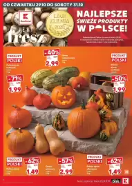 Kaufland gazetka tydzień 44 Strona 6: Dynia hokkaido polska €1,99, Dynia makaronowa €2,99