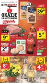 Intermarche gazetka tydzień 44 Strona 1: Coca-Cola €5,99, Kawa ziarnista PRIMA €39,99