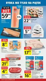 Intermarche gazetka tydzień 44 Strona 20: Zestaw sushi Sushi Tokyo Maki €22,99, Tilapia filety bez skóry €17,99